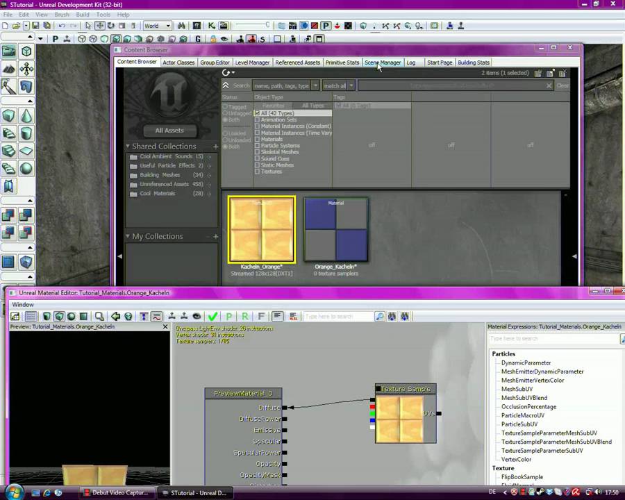 UDK Tutorial #4 eigene Materialien Deutsch German - YouTube