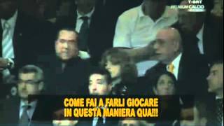 Berlusconi contro Allegri - Milan Barcellona 28-03-12