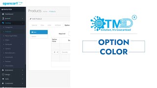 Opencart Product Option Color Image