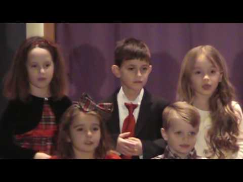 Academy of Saint Paul Kindergarten enjoys performing at their 2016 Christmas Pageant.
