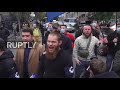 Ukraine: Supporters and opponents of Warsaw's abortion ruling rally outside Polish embassy