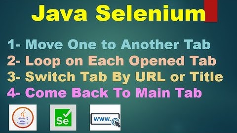 Selenium Switch to One Tab To another Tab | Selenium Loop on Each Tab