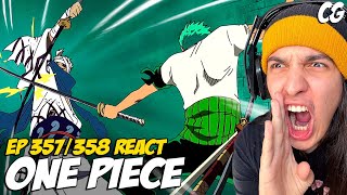 ZORO SALVOU O BROOK DO RYUMA!!! - React One Piece EP 357 e 358