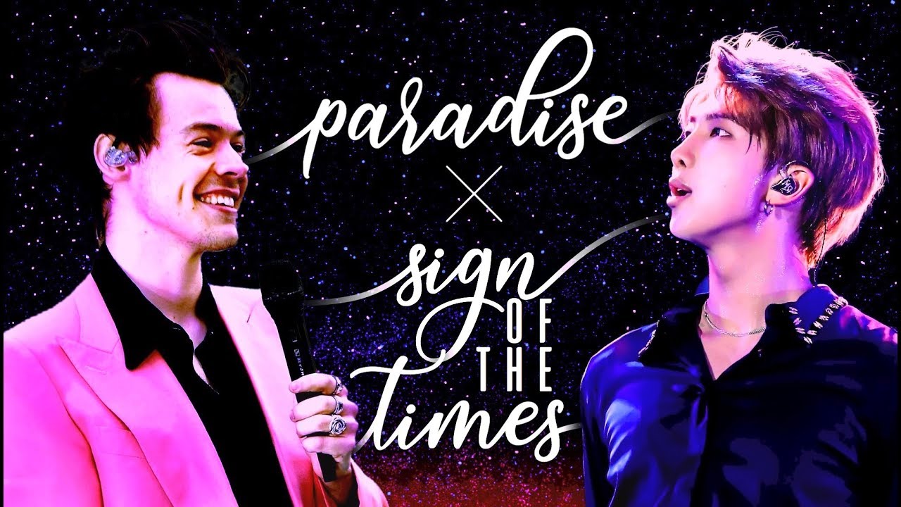 Paradise ╳ Sign of the Times || BTS & Harry Styles Mashup - YouTube