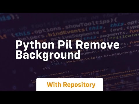 python pil remove background