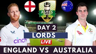 AUSTRALIA VS ENGLAND DAY 2 ASHES LIVE SCORE AND COMMENTRY