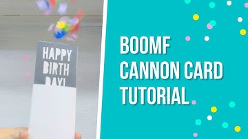 How to Make BOOMF Cannon Card with Template | Joy in Crafting