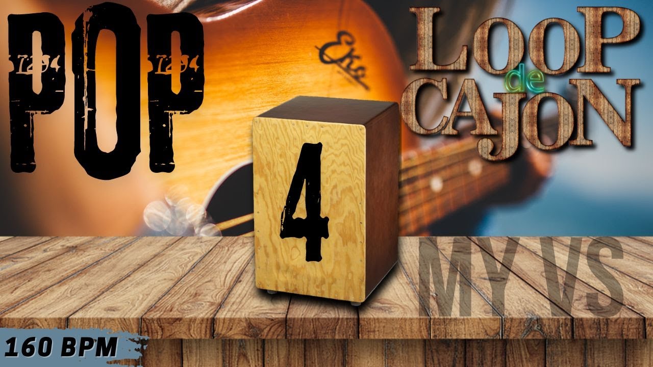 📦 LOOP de CAJON POP 4 para TOCAR e COMPOR | 160 bpm - Loop drums