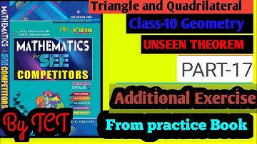 Unseen Theorems class10 maths Geometry || Triangle and Quadrilateral unseen theorems by #tctsir