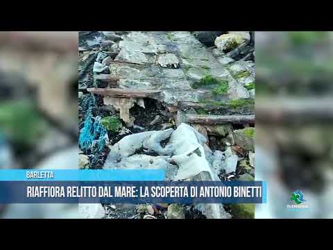 BARLETTA Riaffiora relitto dal mare la scoperta di Antonio Binetti