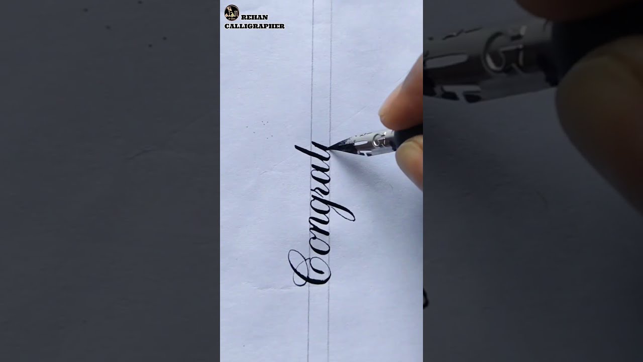  How To Write Congratulation New Cursive Calligraphy Style