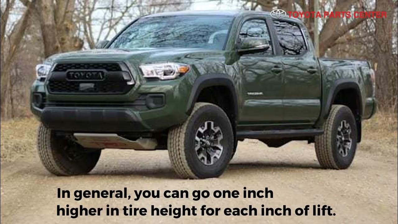 Toyota Tire Size Guide YouTube