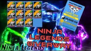 !! Ninja Legends 8Qİ Lik Pet Çekiliş Kaçırma !!