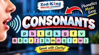 Learn All 24 Consonant Sounds | English Phonetics Made Easy