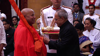 President Mukherjee presents Padma Awards at a Civil Investiture Ceremony