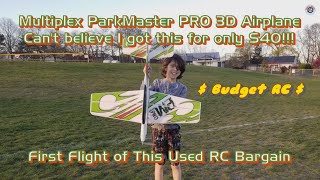 Multiplex ParkMaster PRO 3D RC Airplane - First Flight (I can't believe I got this for only $40!)