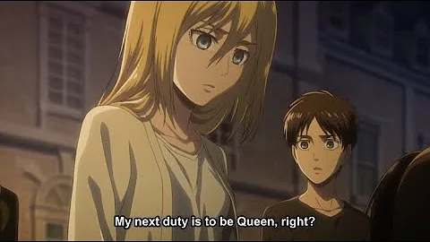 Attack on Titan Season 3 - Historia Decides to become queen