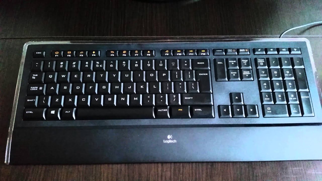 Logitech k740 - YouTube