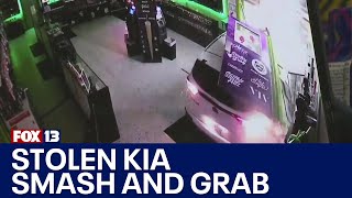 Everett pot shop the latest target of early morning crash and grab | FOX 13 Seattle