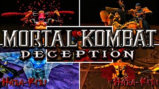MORTAL KOMBAT DECEPTION *ALL* CHARACTER HARA KIRIS!! (1080p 60 FPS) 2023