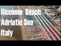 Riccione Beach - 4K Aerial Vew