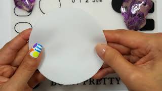 Circular Silicone Nail Art Mat - White