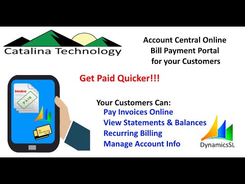 Account Central: Catalina's Online Bill Payment Portal for Dynamics SL