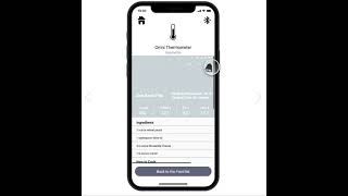 Omni Thermometer app interface design screenshot 2