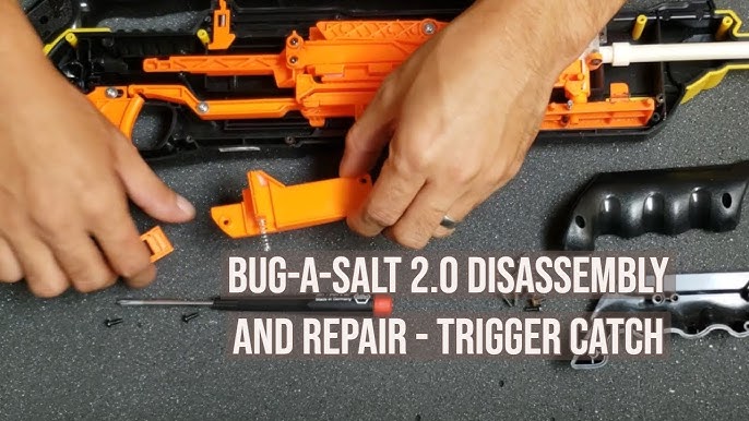 I've also modded my Bug-a-salt 3.0. Made a rail and put chinesium red/green  reflex sight on it. Flies do not stand a chance now. : r/3Dprinting