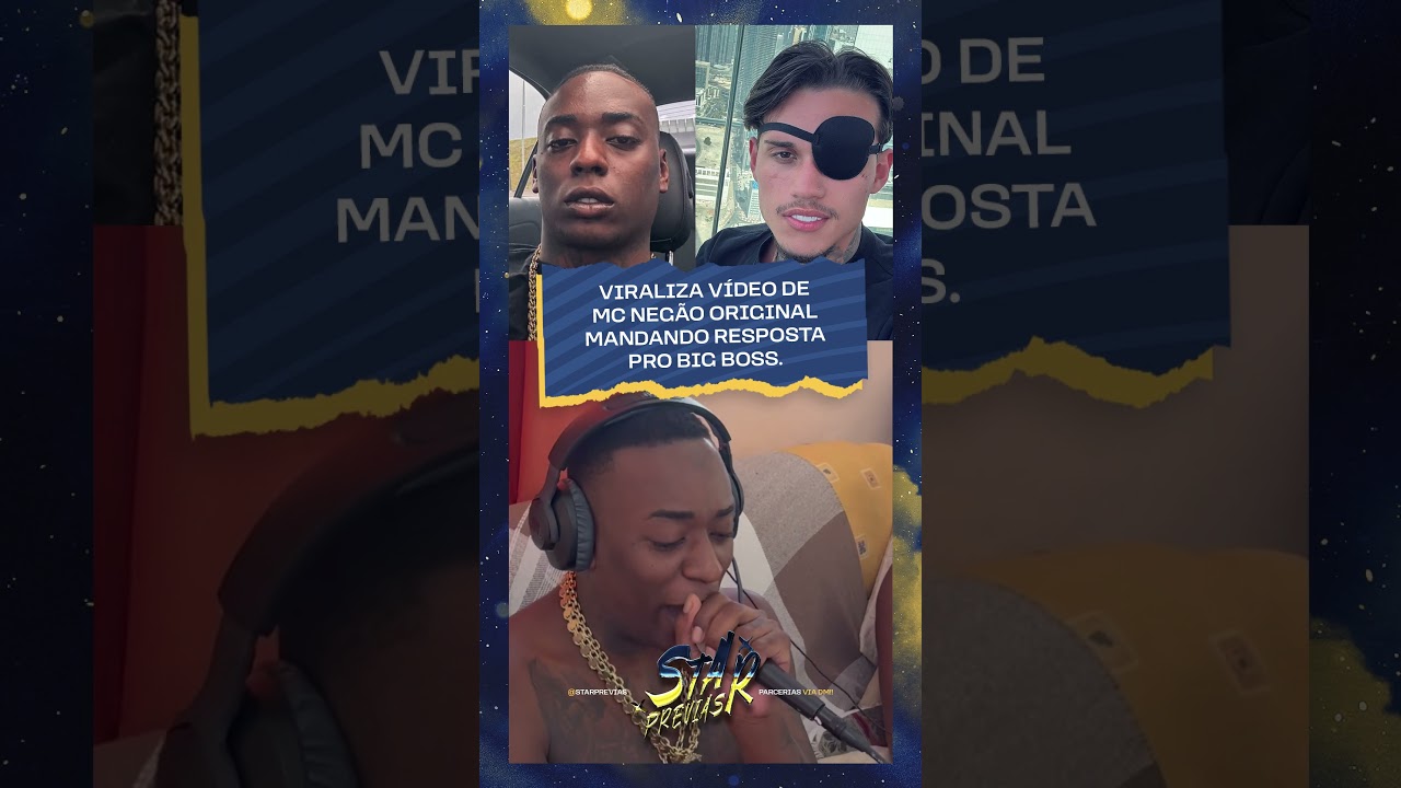 PEGA A RESPOSTA DO MC NEGÃO ORIGINAL PRO BIG BOSS, MANDOU O PAPO
