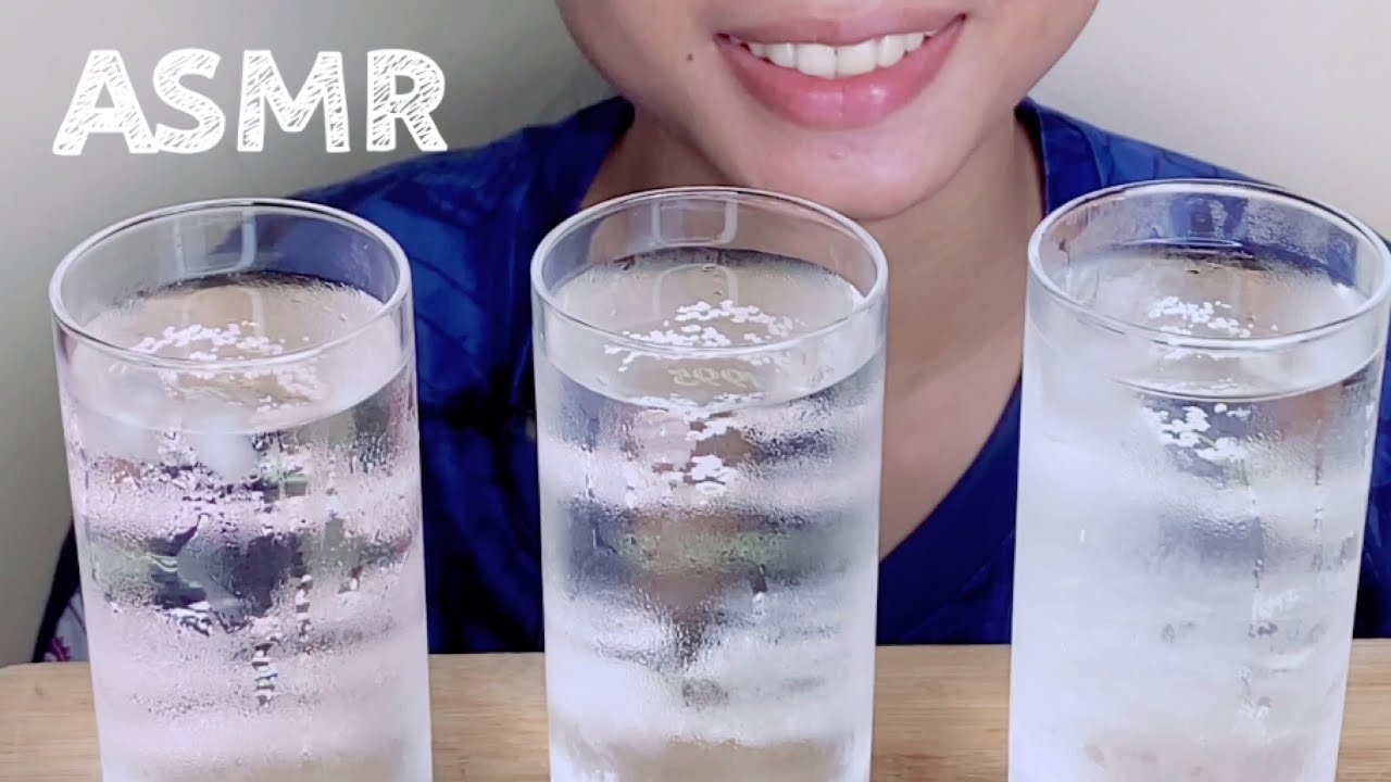 ASMR Drinking Fresh Cold Water YouTube