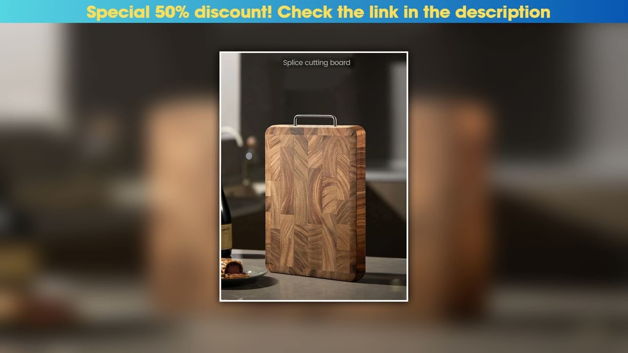 Hot Picks Heavy Duty Wooden Chopping cutting board kitchen wooden mortise tenon household double-si