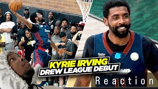 Kyrie Irving Drops TRIPLE DOUBLE In Drew League Debut!! Goes CRAZY