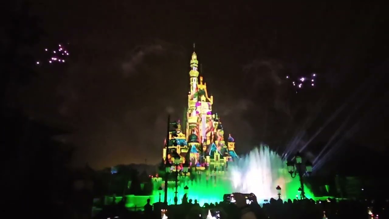 Fire work at Disney Hong Kong 9 February 2026