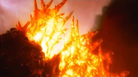 Godzilla Minus One Atomic breath scene but with different colors