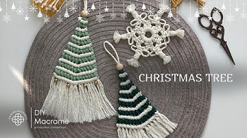 DIY Macrame Christmas Tree Tutorial Step by Step | Easy Holiday Decor | New Year