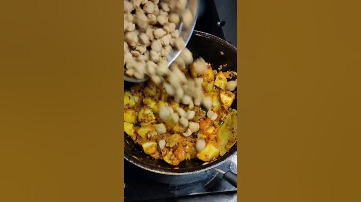 soya chunks & potato curry #soyabean #soyachunks #potato #potatosoyachunks #foodtartz