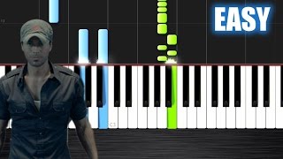 Enrique Iglesias - Bailando - EASY Piano Tutorial by PlutaX - Synthesia chords