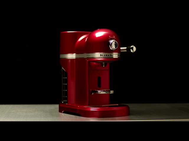 KitchenAid Candy Apple Red Nespresso Espresso Maker with Aeroccino