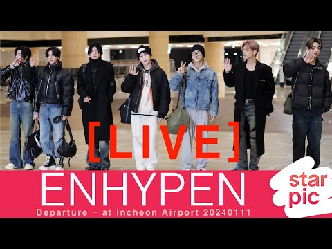 [LIVE] ENHYPEN Departure - at Incheon Airport 20240111