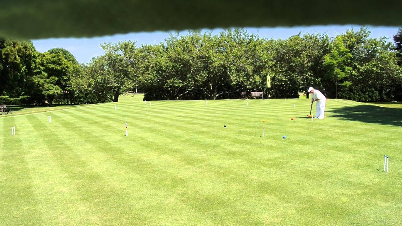 Croquet Playing A 4 Ball Break On Low Cut Bluegrass YouTube