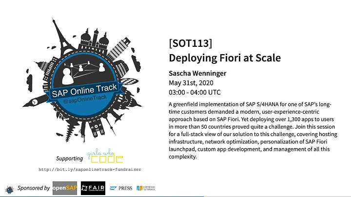 [SOT113] Deploying Fiori at Scale