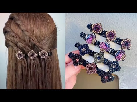 Sparkling Crystal Stone Braided Hair Clips Review 2022 - Braided Hair Bands For