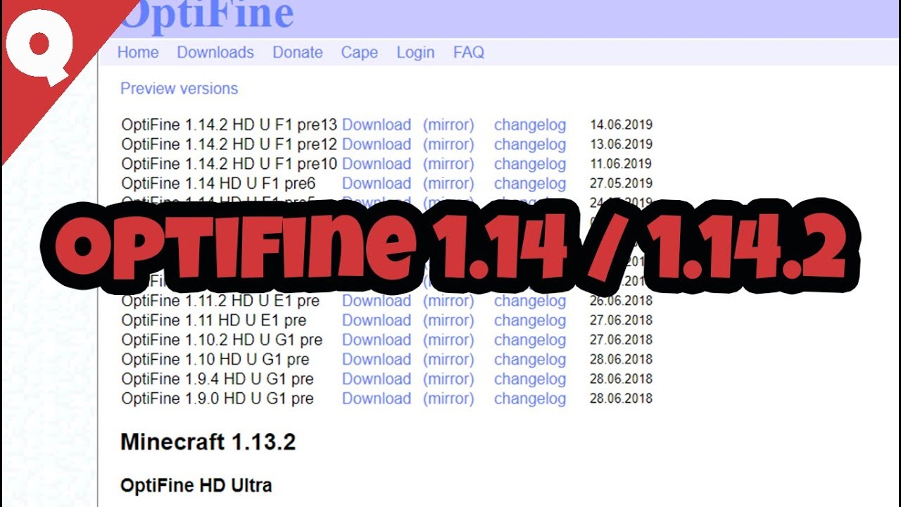 why is optifine a winrar download