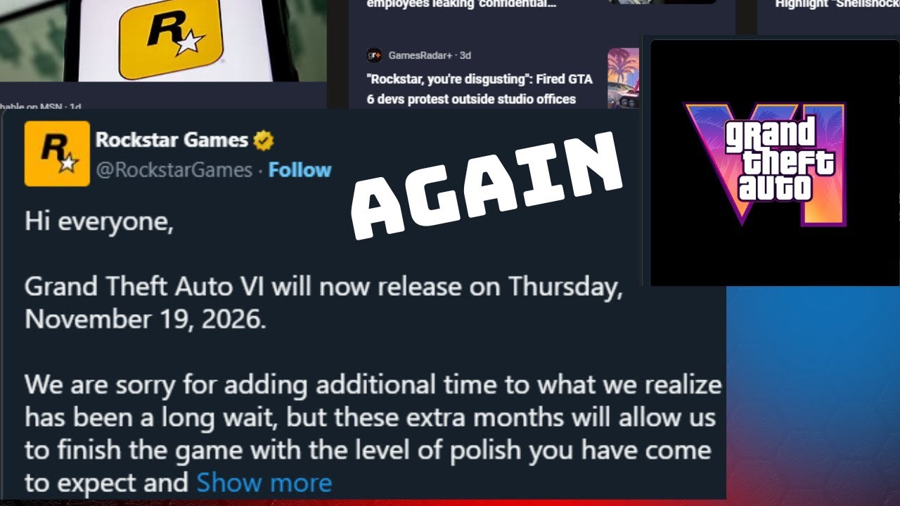 GTA 6 got delayed AGAIN... - YouTube