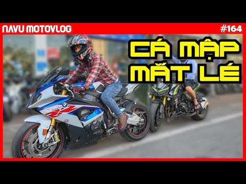 Video Navu gạ vợ Yến cho mua cá mập BMW S1000RR. Cảm nhận về bản mắt lé huyền thoại | Motovlog 164 - youtube