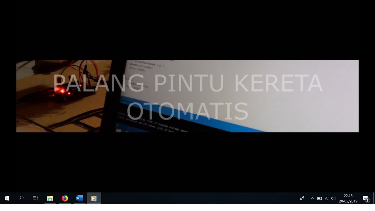 PALANG PINTU  KERETA OTOMATIS  BERBASIS ARDUINO  YouTube