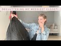 MINIMALISM | Decluttering the messiest closet in my house! | Extreme garage closet organization