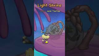 (ANIMATED) Spytrap and TooToo on Light Shrine  #msm #mysingingmonsters