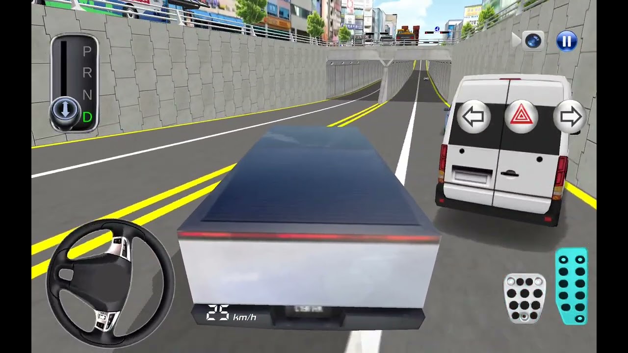 난 운교 차들을 충돌하는 사이버 트럭 태슬라다!